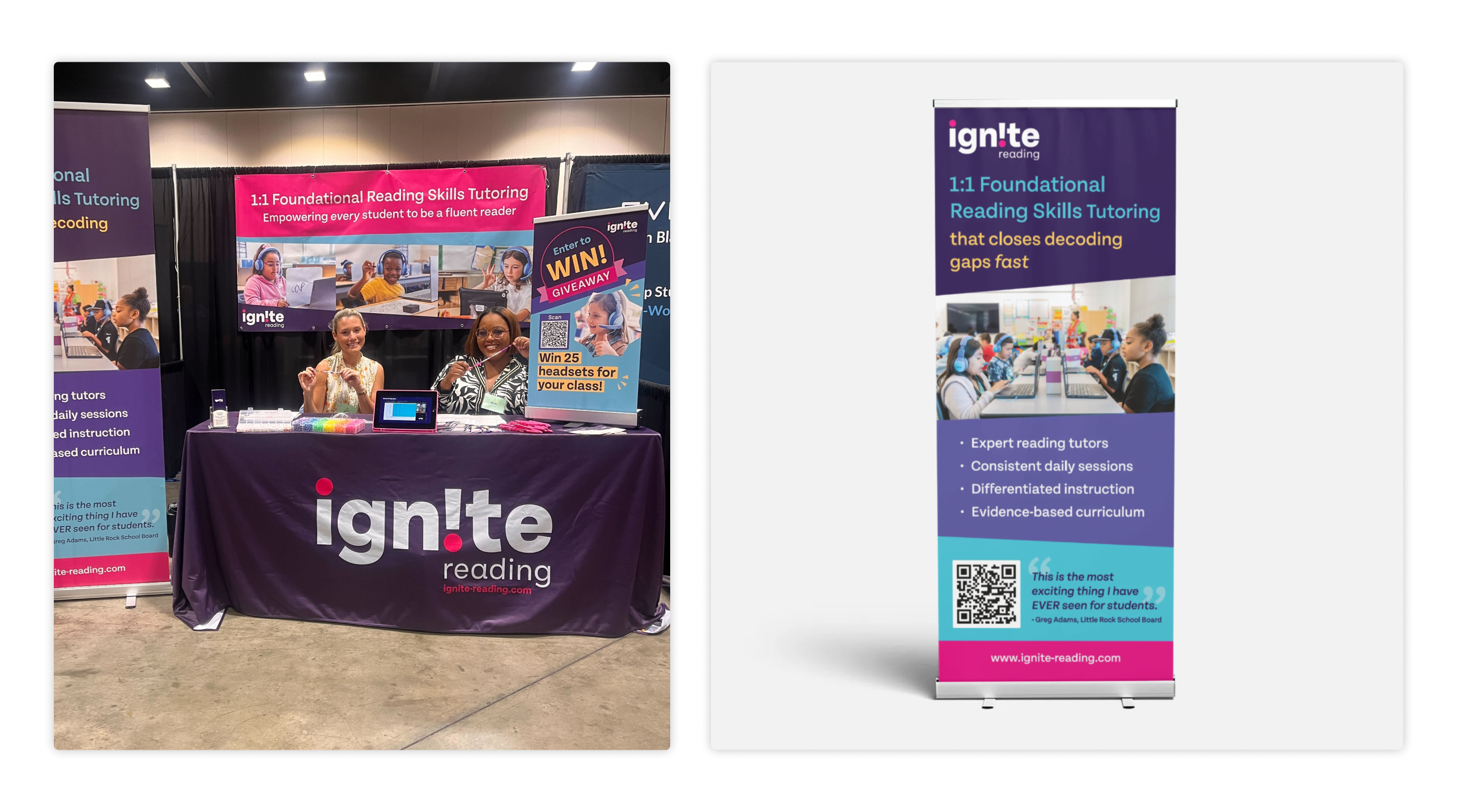 Ignite Reading Event Booth Design