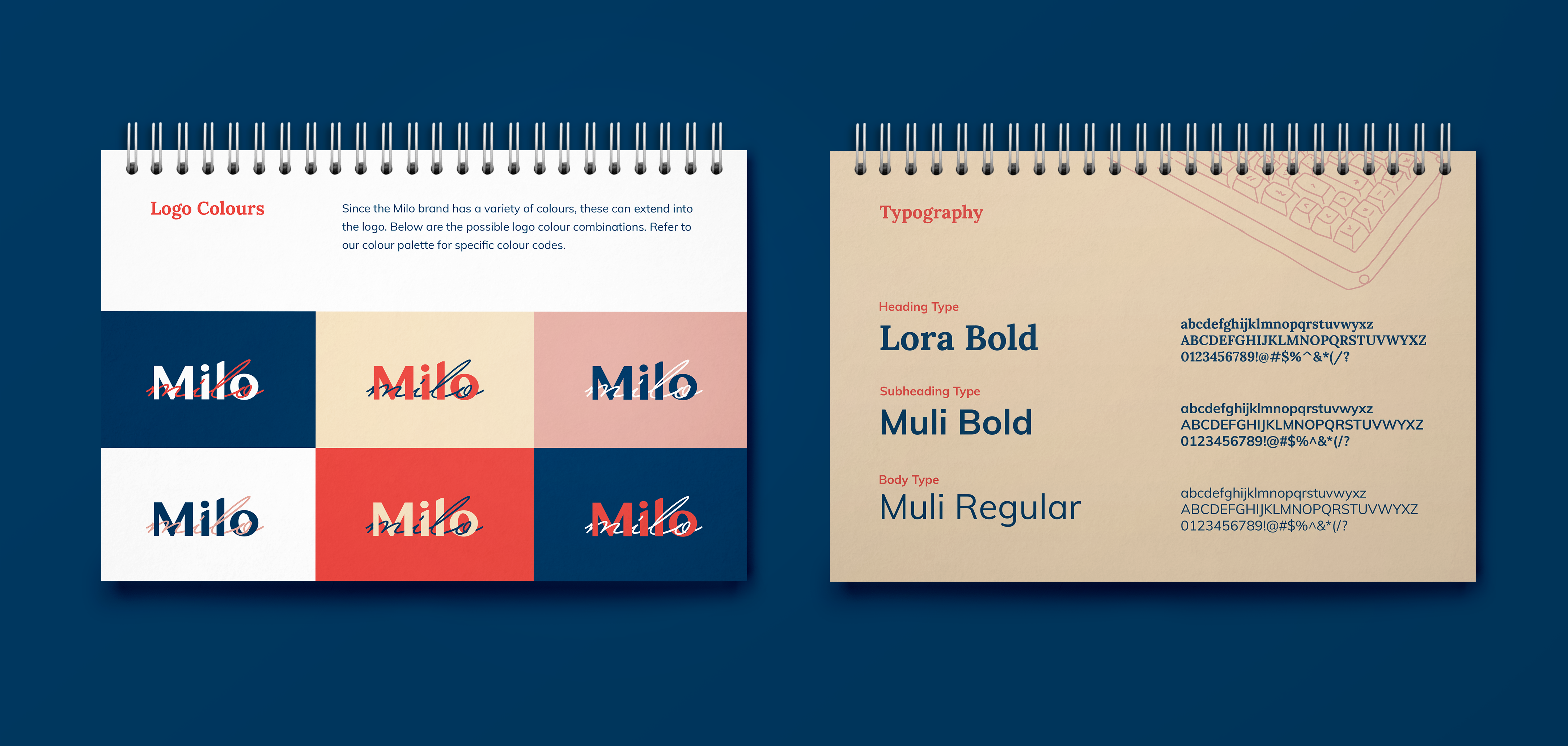 Milo Notebooks Mock